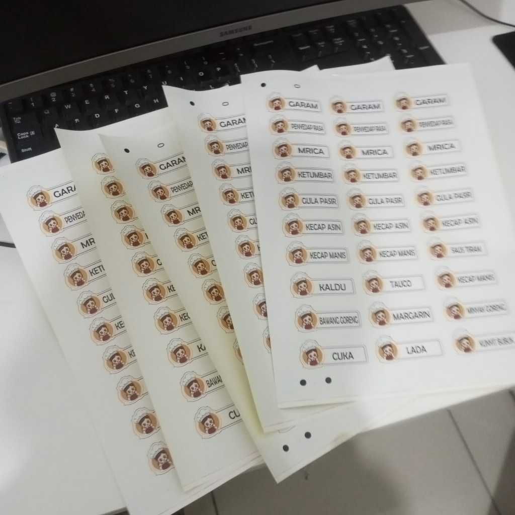 cetak label bikin map